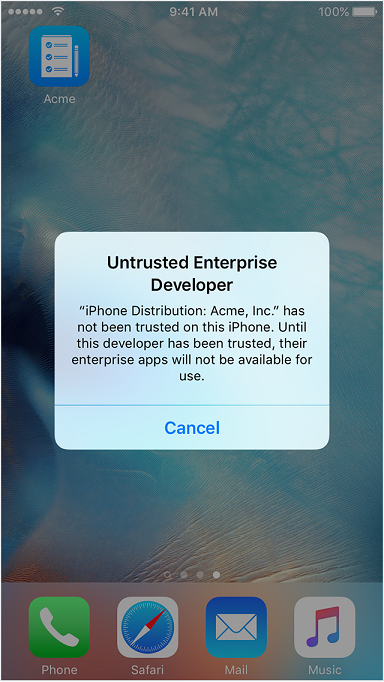 trust untrusted enterprise developer