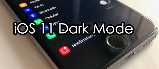 how to enable dark mode on ios 11