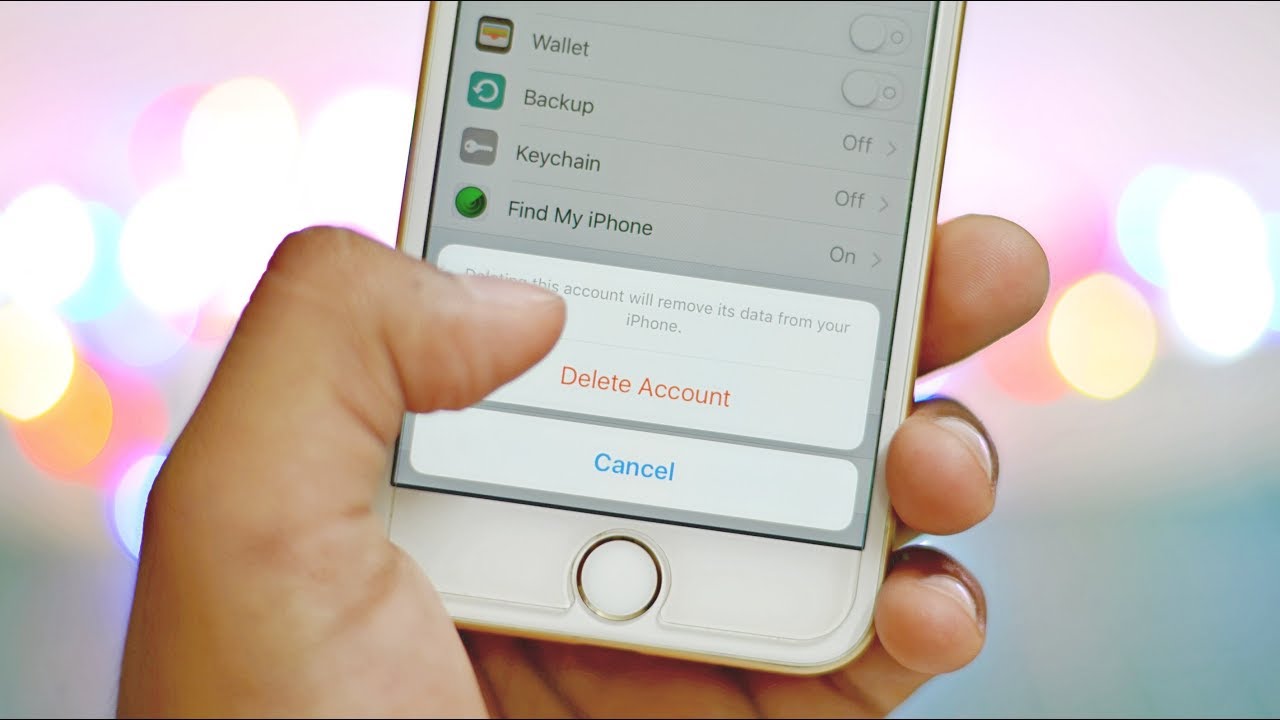 delete icloud account without password ios 10